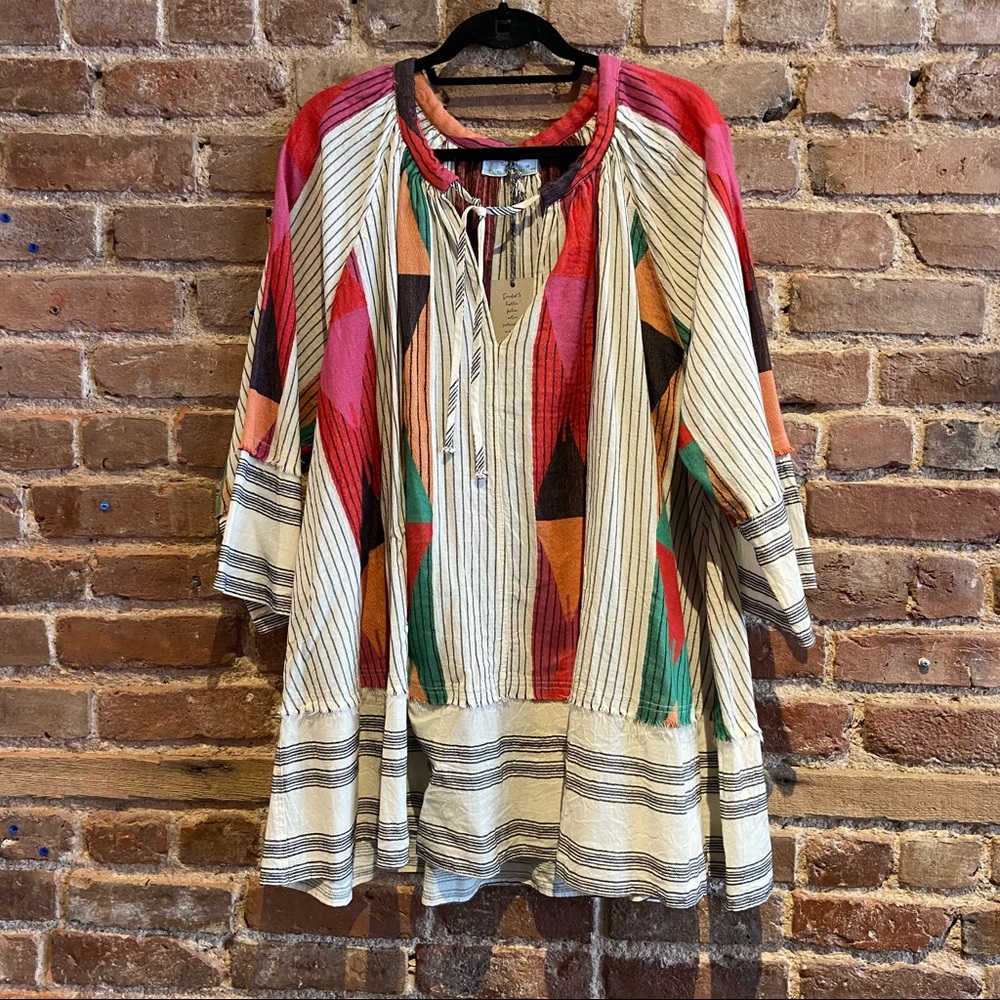 Multi colored Mini -Flowy Dress